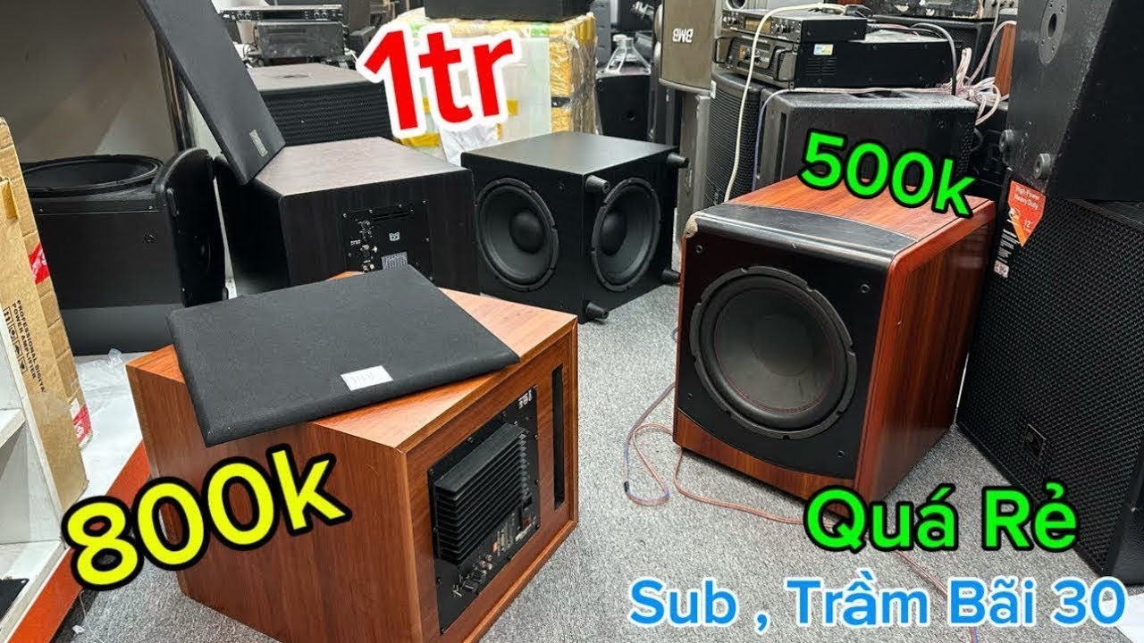 Xả kho Nghỉ TếT Toàn Sub Trầm bãi Giá Rẻ B/W, JBL Bãi Mỹ, Martin 2 Bass 30 ,B3 LH:083.835.6665