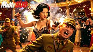 【最爽抗日電影💥】舞池美女假裝與日軍大佐跳舞，誰知她是八路高手，單槍匹馬殺穿日軍營地！⚔️MMA _ Kung Fu #action #Drama #槍戰 #抗日電影