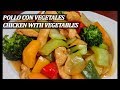 Pollo con vegetales || chicken with vegetables