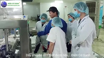 Dây chuyền chiết rót dược liệu, chiết rót dung dịch đặc nóng, Điện Cơ Xanh