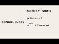 DAA 38 – Congruences, Residue Systems, Fermat’s Theorem and Euler’s Theorem | CS F364