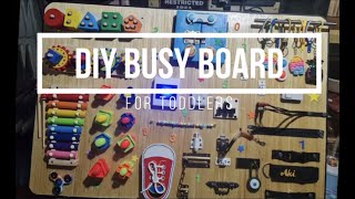 DIY Busy Board for Toddlers | WoodPandaPH