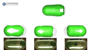 Simulating Fluid Sloshing in a Zero-Gravity Tank