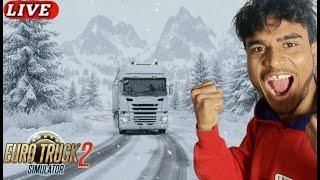 🔴ETS2 Daily  LIVE Day 7 || Heavy Truck vs Heavy Snowfall! ❄️ (Extreme Challenge)