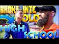 I BROKE INTO MY OLD HIGH SCHOOL! *CAUGHT*
