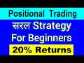 Simple #Strategy Use कर के Earn करें 20% to 30% Returns ⚫ Positional #Trading Strategy for Beginners