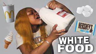 Only Eating WHITE FOOD For 24 Hours