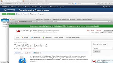 Ayuda Joomla 3  - Grupos Usuarios