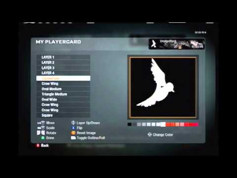 Call Of Duty Black Ops Emblem Creation Dove And Grenade Youtube