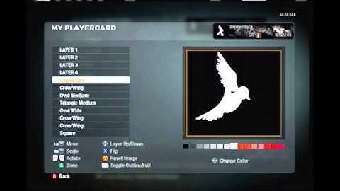 Call of Duty:Black Ops::Emblem Creation:Dove and Grenade