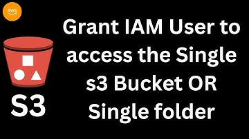 Grant IAM user to access the single S3 bucket and single folder in the S3 bucket using IAM policies