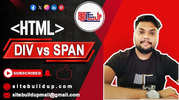 DIV vs SPAN in HTML | Block vs Inline Elements Full Beginner Guide