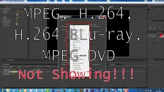 MPEG, MPEG 1, H.26, BLURAY | NOT SHOWING PROBLEMS???