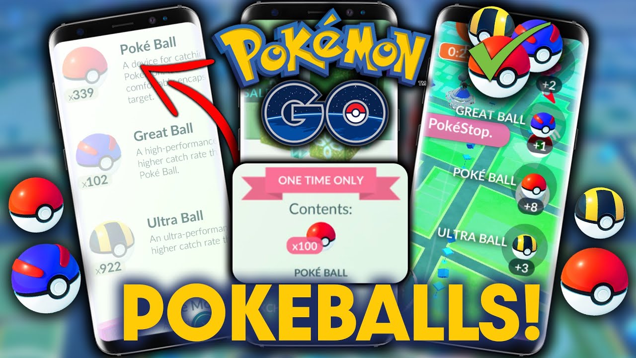 HOW TO GET *A LOT OF POKEBALLS* in POKEMON GO