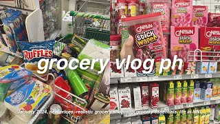 GROCERY VLOG PH  realistic grocery shopping, monthly essentials, life in MNL, asmr grocery with me