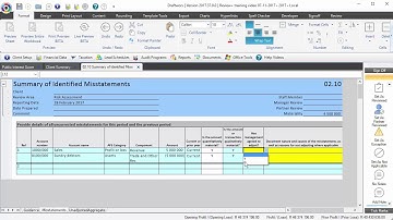 02 10 Summary of indentified misstatements