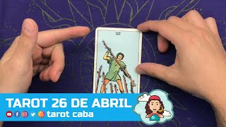 TAROT 26 DE ABRIL - MENSAJE DEL DIA - 7 DE BASTOS