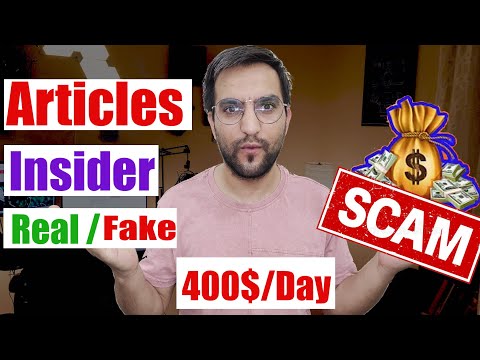 Article Insider | Article Insider Fake or Real | Review | article insider payment proof | blogging