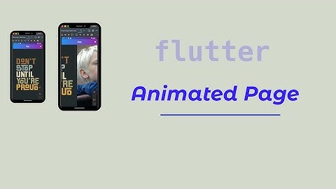 Animated Pages|| PageView.builder