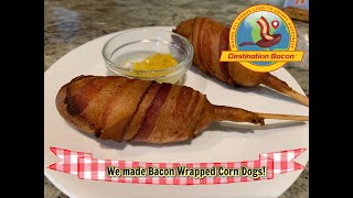 Easy Bacon Wrapped Corn Dogs