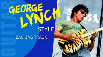 GEORGE LYNCH style HARD ROCK Guitar Backing Track Jam in F# minor AV51