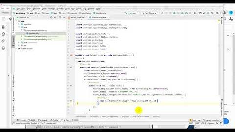 Creation of pop up notification in android studio