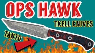 TKell Knives OPS-Hawk TANTO | USA Special Forces Tactical EDC Fixed Blade Review |  @TkellKnives