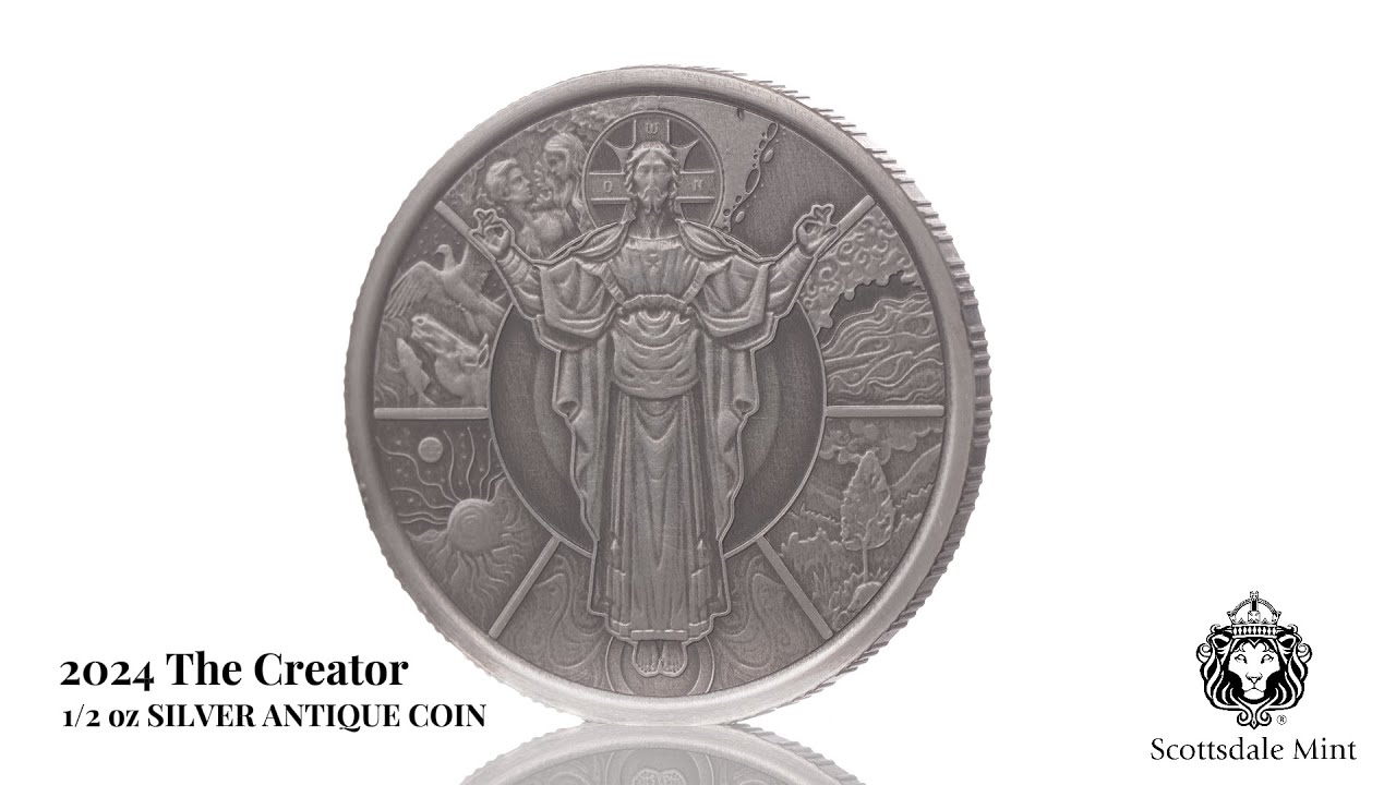 2024 Samoa Jesus Collection: The Creator 1/2 oz Silver Antique Coin
