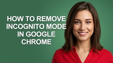 How to Remove Incognito Mode In Google Chrome - AshleyHowTo