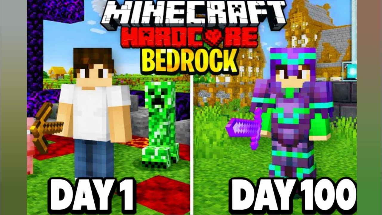 عشت 100 يوم في ماين كرافت (الجزئ الاول )
