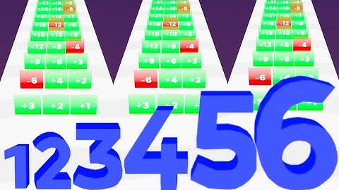 Merge Number Run Master Vs Layer Man 3D - All Levels ( ASMR Free Gameplay ) Max levels, Math games