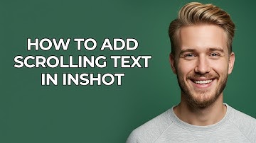 How To Add Scrolling Text In Inshot - NEW! Step by Step