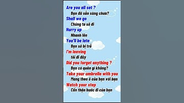 Học tiếng anh giao tiếp dễ nhớ nhất #learnenglish #hoctienganh #tienganhgiaotiep