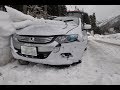 連日の大雪の影響で事故りました・・・