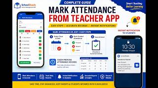 How to Mark Attendance from Teacher App | Complete Step-by-Step Guide || SchoolDeeds ||