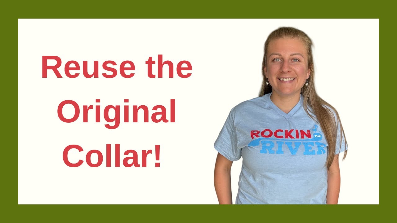 Crew Neck Glow-Up | Easy Sewing DIY T-Shirt Upgrade - YouTube