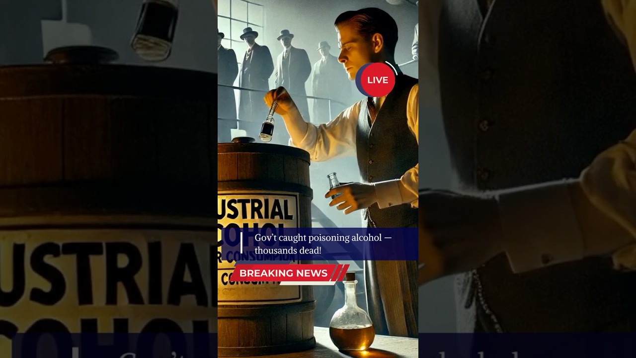 The U.S. government poisoned alcohol during Prohibition
