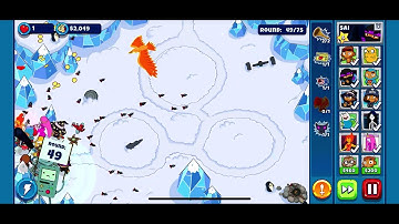 Bloons adventure time td: winter is coming map 1 imppopable mode speedrun