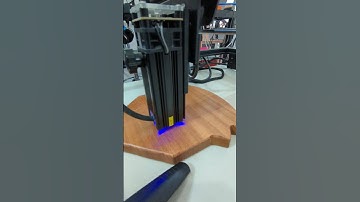 My official logo being laser engraved on the back of my 