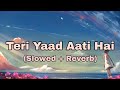 Teri yaad aati hai  adnan sami  slowed  reverb