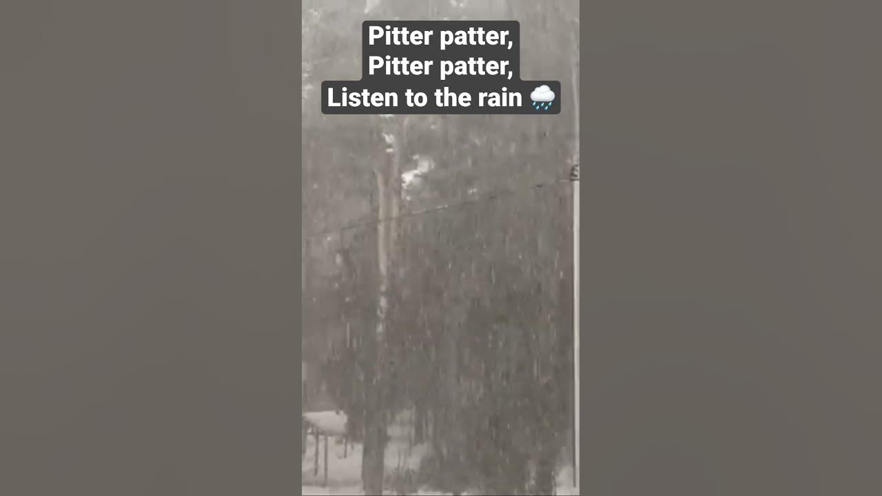 Pitter patter Pitter patter listen to the rain nursery rhyme YouTube