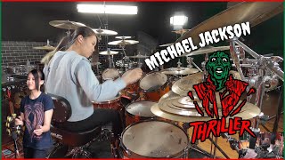 Vignette de la vidéo "Michael Jackson - Thriller - Jonathan Moffett [ cover ] Drums & Percussion by Kalonica Nicx"