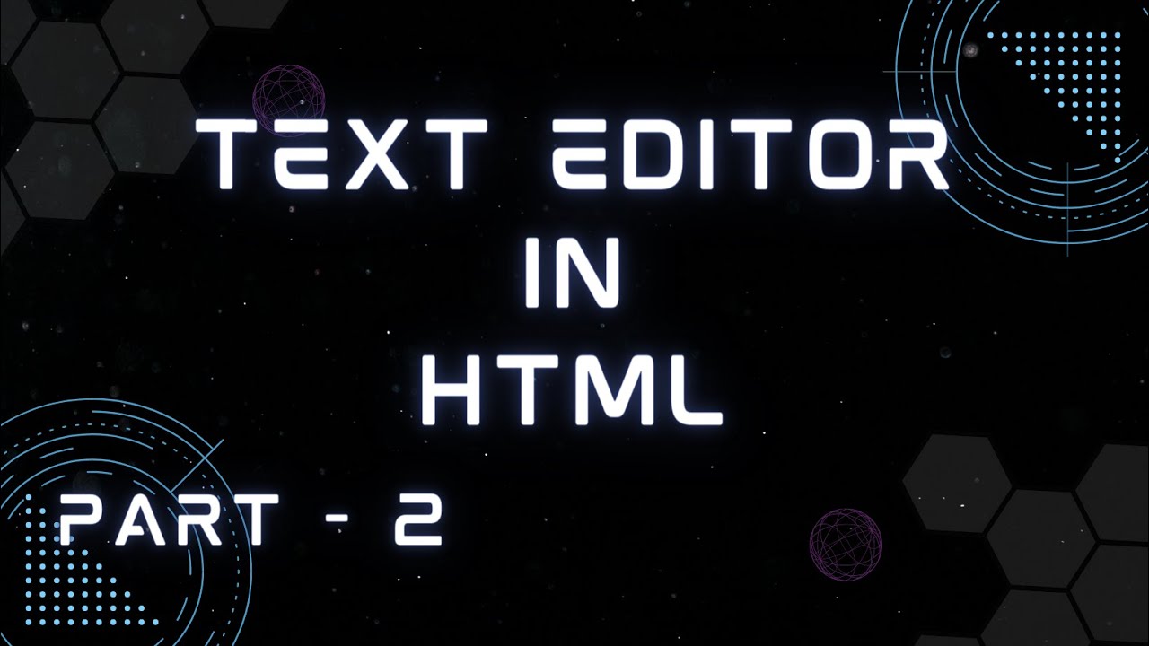 How to Use Text Editor in HTML VS Code & Notepad | Part-2 |. - YouTube