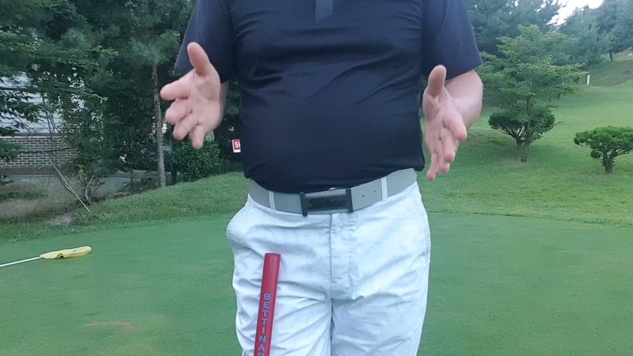 박인비프로의 퍼팅방법[2]: 말렛형 퍼터를 역그립(크로스핸드그립)으로 셋업하는 방법과 볼위치, 퍼팅스트로크 정확한 사용방법