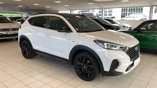 Présentation, essai statique HYUNDAI TUCSON 1,6 CRDI 136 ch DCT 7 N-LINE BLANC