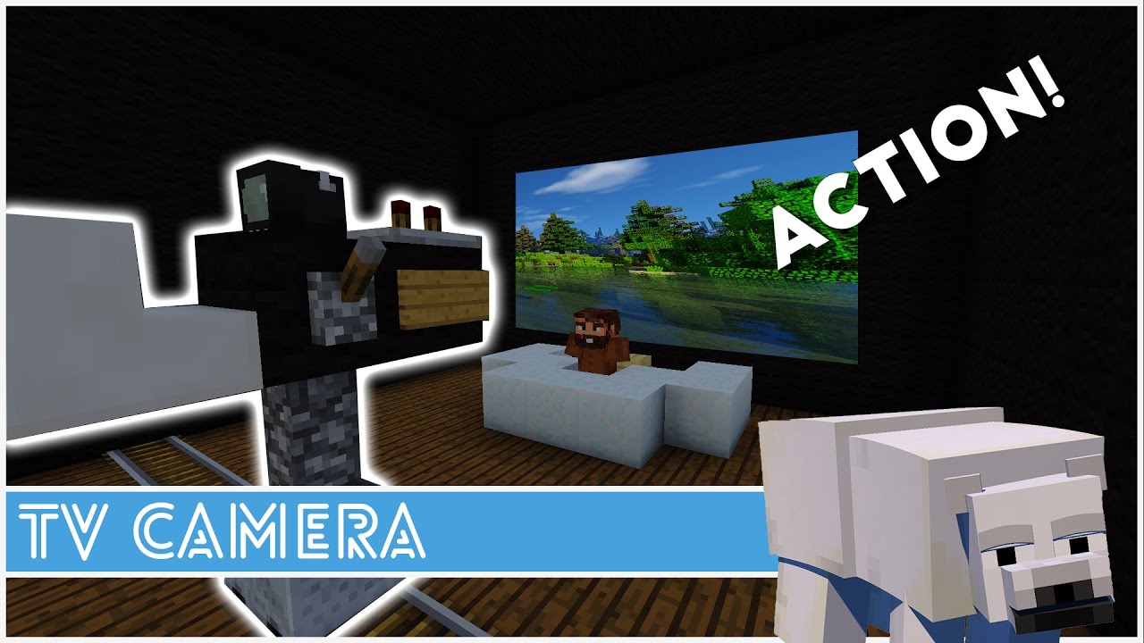 Minecraft How To Make A Tv Camera Youtube