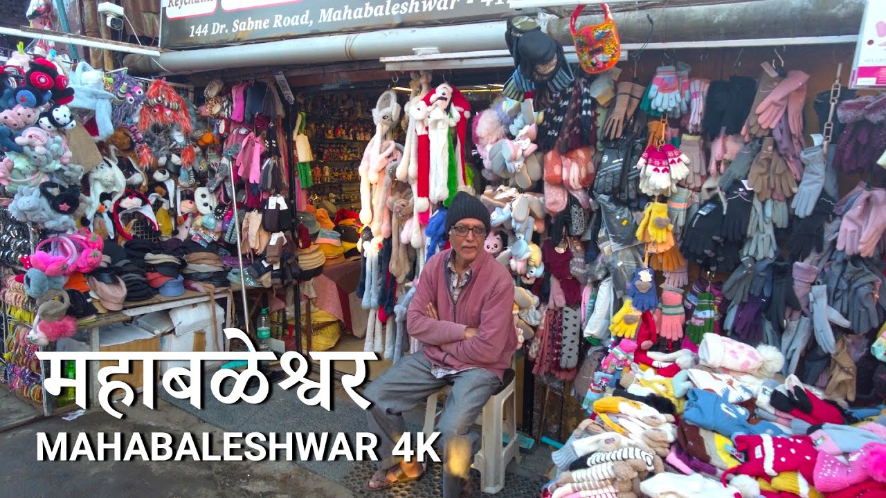 MAHABALESHWAR Market Walk 🇮🇳 - Maharashtra Walking Tour - INDIA 4K HDR
