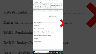 Cara Buat Titik-Titik Daftar Isi Otomatis Dan Rapi #tutorial #word #Titik-titikOtomatis #daftarisi