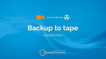Set up a tape backup