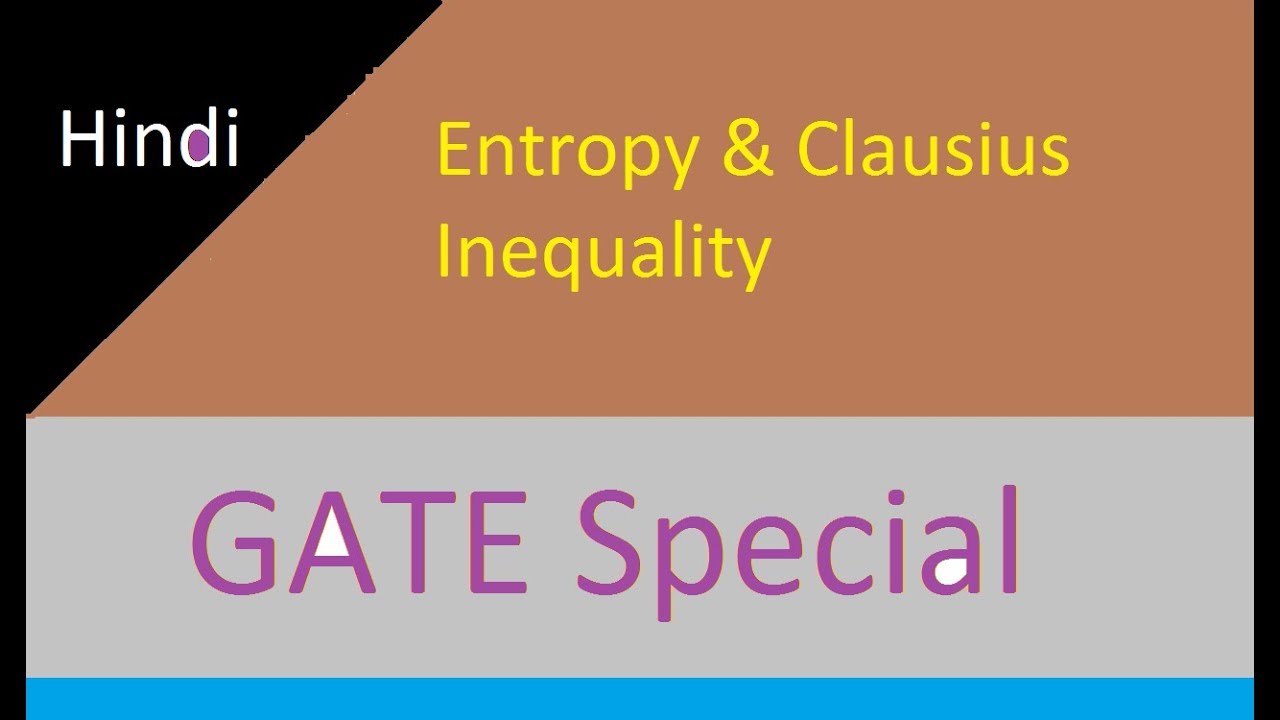 Entropy And Clausius Inequality In Hindi For Gate - 